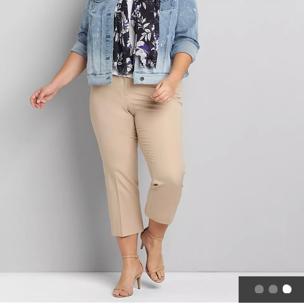 Lane Bryant tan pants size 24 average RN# 118641